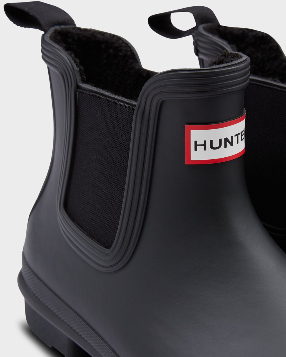 Hunter Original Insulated Chelsea Boots - Online Shop Womens Black - ZJVSCT064